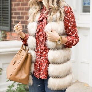 Faux fur vest